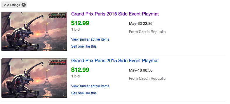 Grand Prix Paris Side Event Playmat
