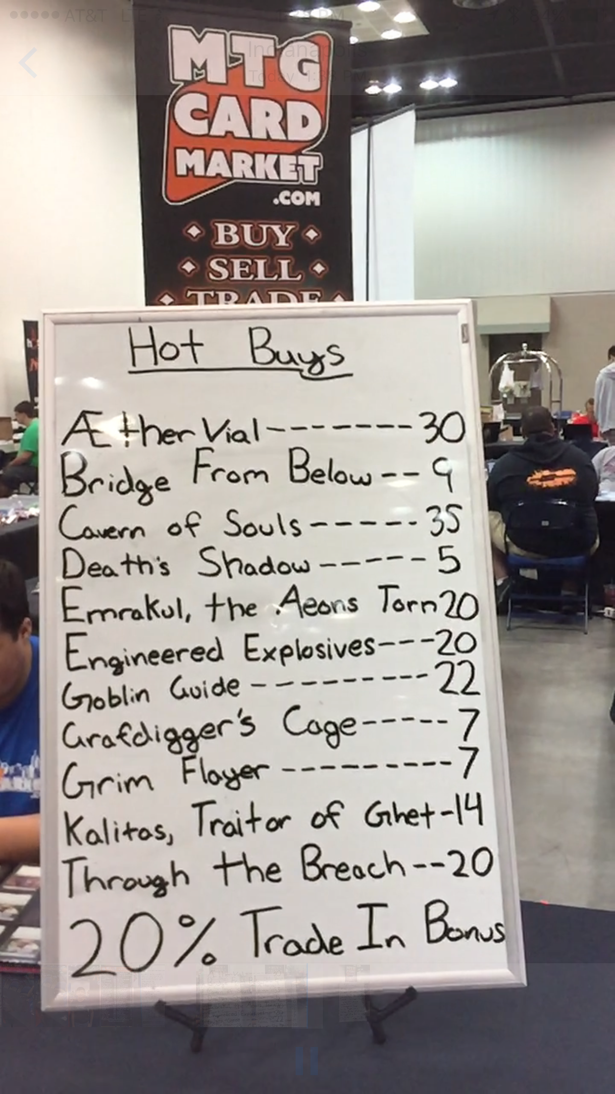 GP Indy 2016: Vendor Buylists