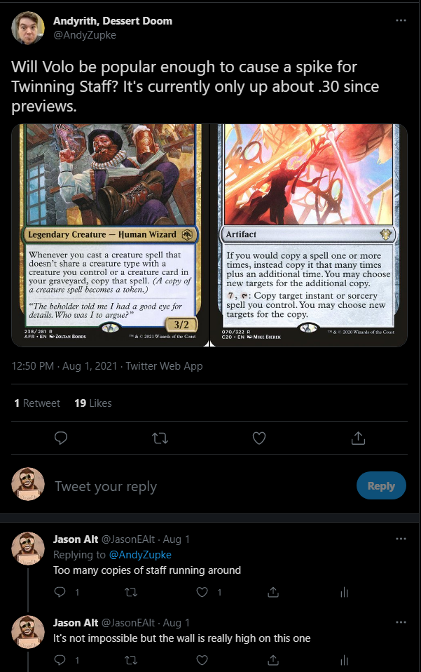 Jason Alt, MTGPrice Blog